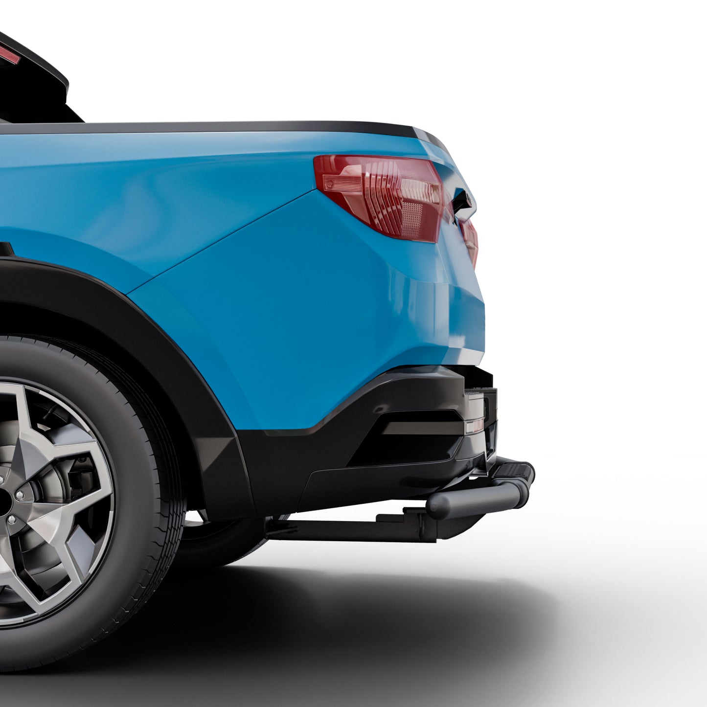 Vanguard Black Powdercoat Rear Guards Rear Bumper Guards Bumper Guard for 2022-2024 hyundai santa cruz