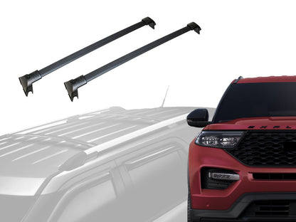 Vanguard Black Powdercoat Roof & Hitch Accessories Roof Racks Roof Rack for 2020-2024 ford explorer