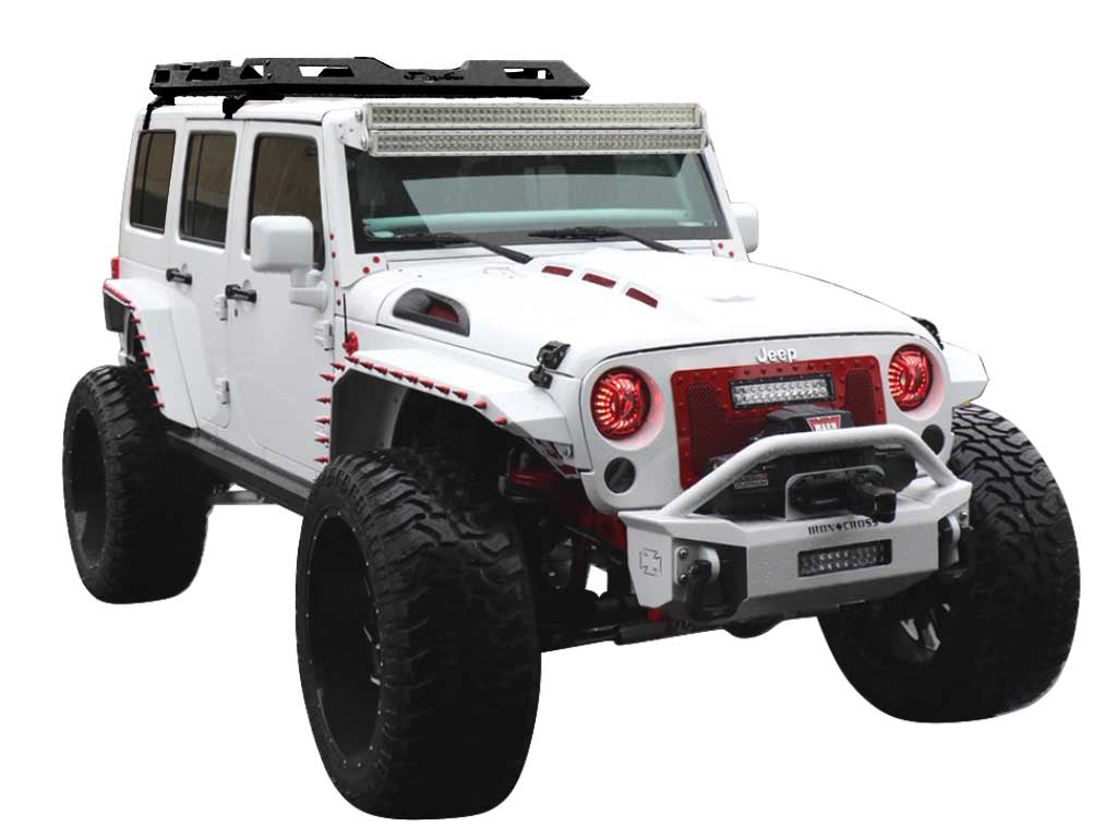 Vanguard Black Powdercoat Roof & Hitch Accessories Roof Racks Roof Rack for 2007-2018 jeep wrangler