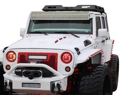 Vanguard Black Powdercoat Roof & Hitch Accessories Roof Racks Roof Rack for 2007-2018 jeep wrangler