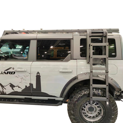 Vanguard Black Powdercoat Roof & Hitch Accessories Roof Racks Roof Rack for 2021-2024 ford bronco