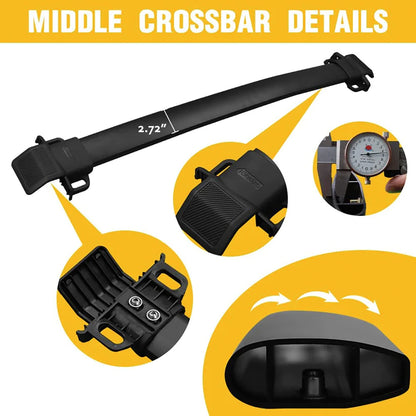 Vanguard Black Powdercoat Roof & Hitch Accessories Roof Racks Roof Rack for 2021-2024 ford bronco