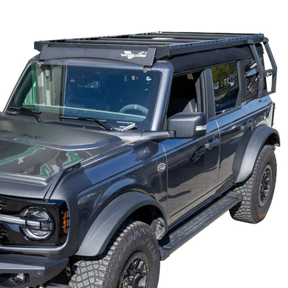 Vanguard Black Powdercoat Roof & Hitch Accessories Roof Racks Roof Rack for 2021-2024 ford bronco