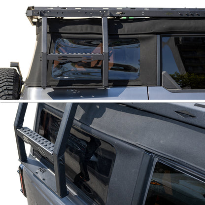 Vanguard Black Powdercoat Roof & Hitch Accessories Roof Racks Roof Rack for 2021-2024 ford bronco
