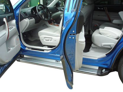 Vanguard Brushed Aluminum Side Steps & Running Boards Running Boards Running Board for 2008-2013 toyota highlander nan