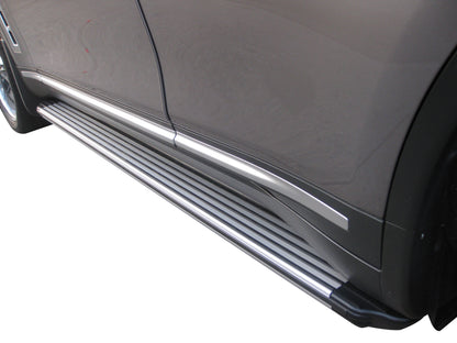 Vanguard Brushed Aluminum Side Steps & Running Boards Running Boards Running Board for 2009-2012 infiniti fx35 nan