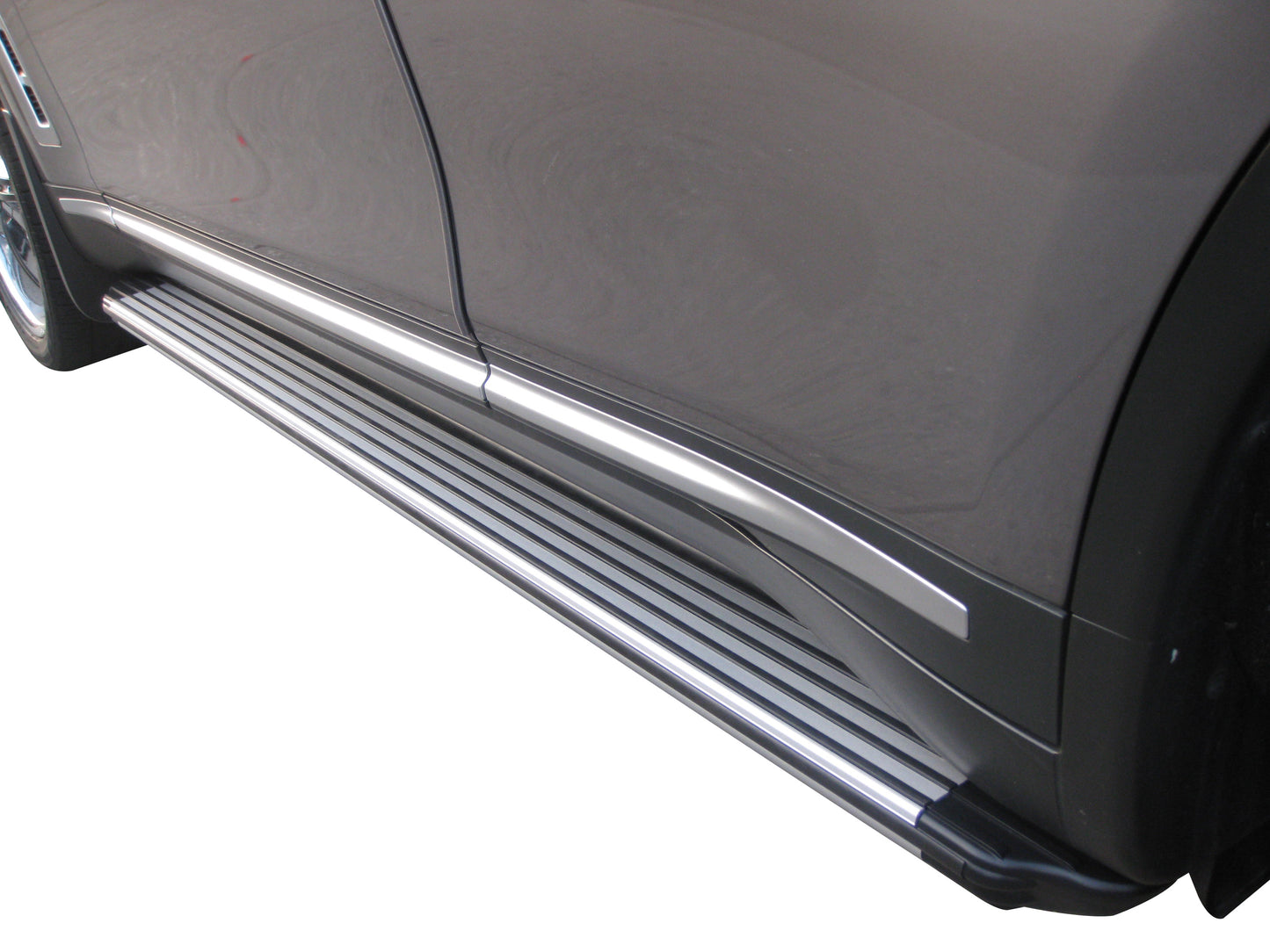 Vanguard Brushed Aluminum Side Steps & Running Boards Running Boards Running Board for 2014-2017 infiniti qx70 nan
