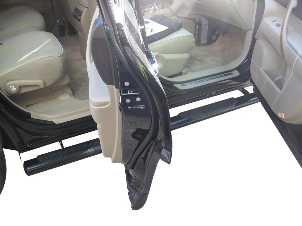Vanguard Black Powdercoat Side Steps & Running Boards Side Steps Running Board for 2008-2013 toyota highlander nan
