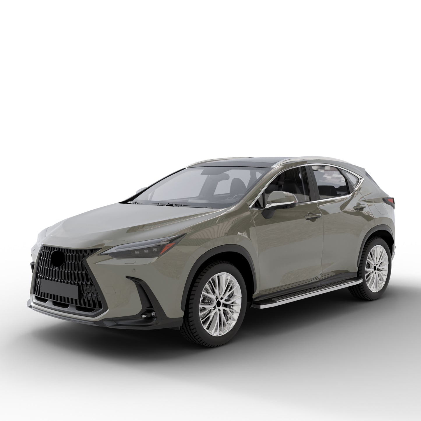 Vanguard Polished Chrome Side Steps & Running Boards Running Boards Step Nerf Bar for 2022-2024 lexus nx250