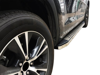 Vanguard Polished Chrome Side Steps & Running Boards Running Boards Running Board for 2014-2019 toyota highlander nan