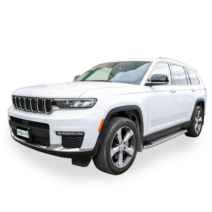 Vanguard Polished Chrome Side Steps & Running Boards Running Boards Step Nerf Bar for 2021-2024 jeep grand cherokee l
