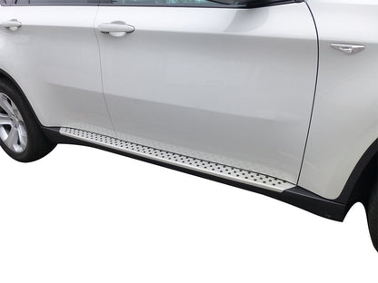 Vanguard Brushed Aluminum Side Steps & Running Boards Running Boards Running Board for 2008-2014 bmw x6 nan