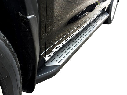 Vanguard Brushed Aluminum Side Steps & Running Boards Running Boards Running Board for 2014-2019 toyota highlander nan