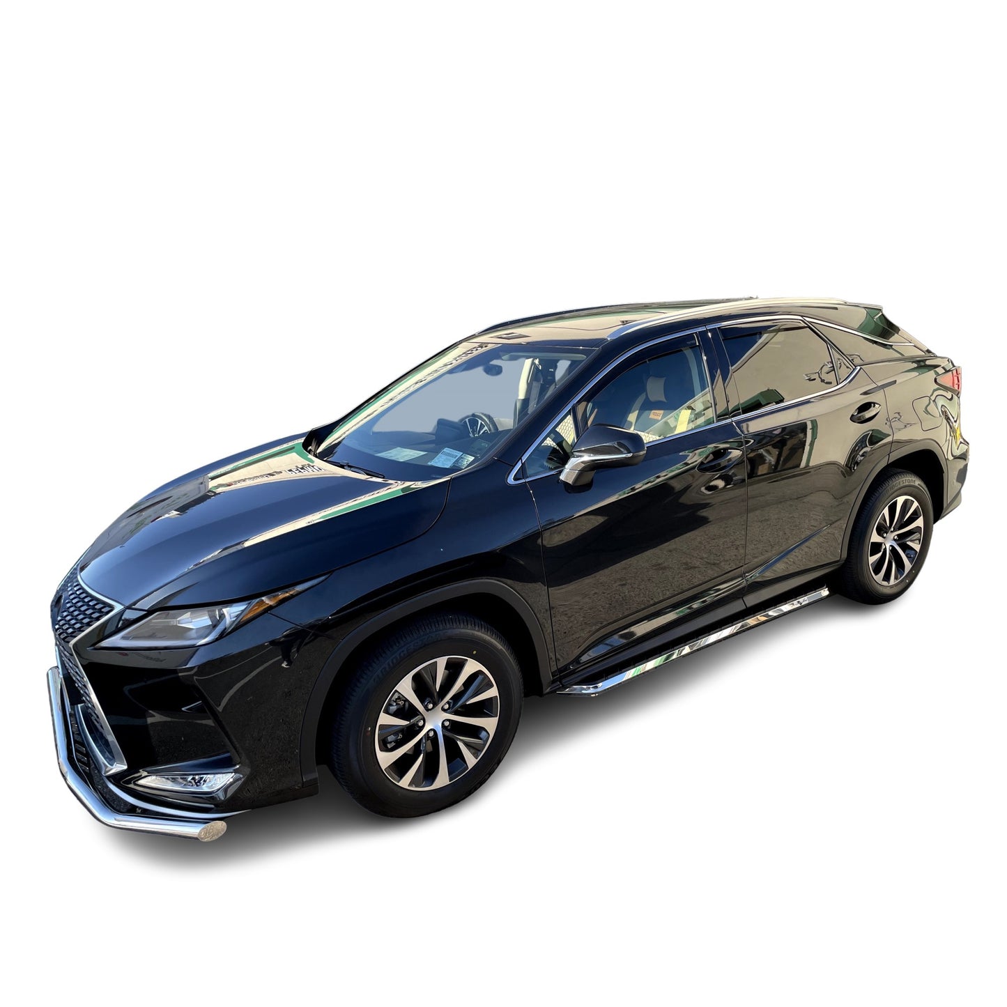 Vanguard Black Side Steps & Running Boards Running Boards Running Board for 2016-2022 lexus rx350