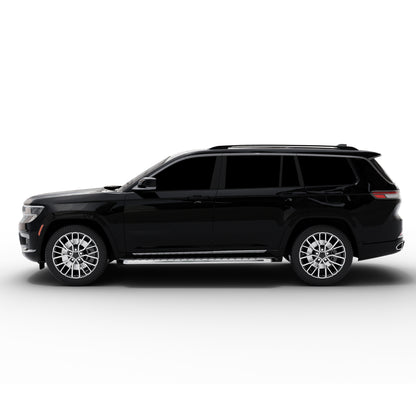 Vanguard Black Side Steps & Running Boards Running Boards Step Nerf Bar for 2021-2024 jeep grand cherokee l