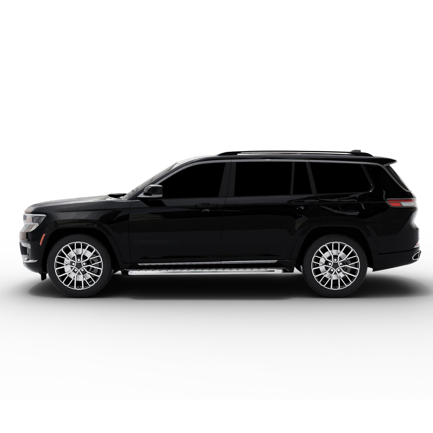 Vanguard Black Side Steps & Running Boards Running Boards Step Nerf Bar for 2022-2024 jeep grand cherokee