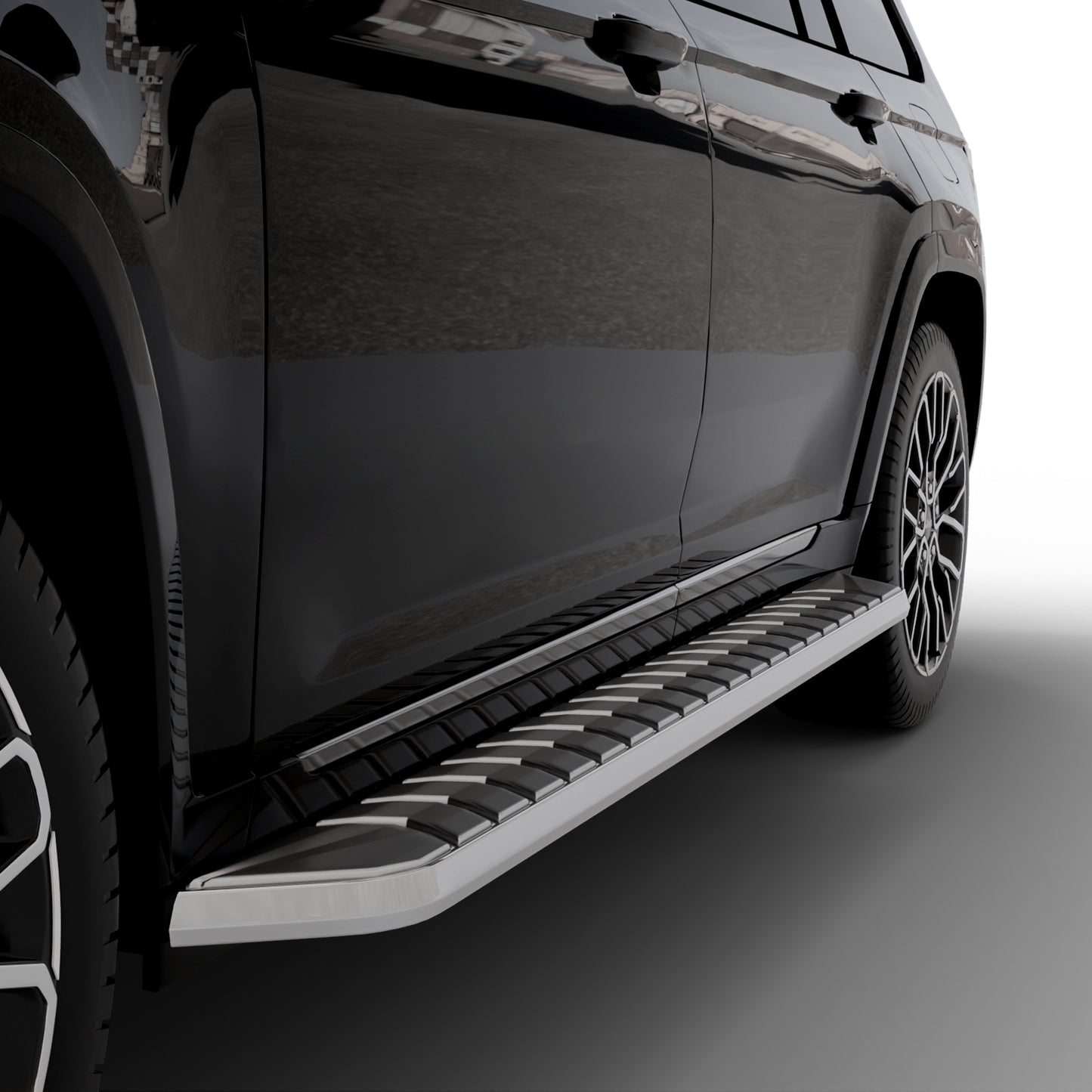 Vanguard Black Side Steps & Running Boards Running Boards Step Nerf Bar for 2021-2024 jeep grand cherokee l