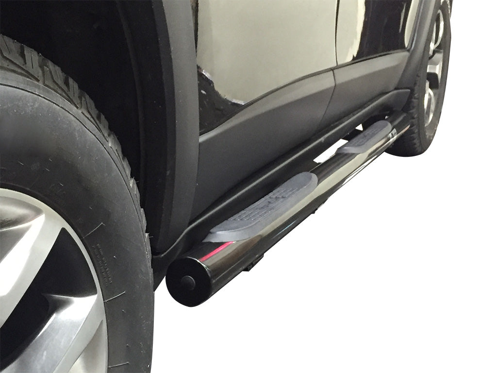 Vanguard Black Powdercoat Side Steps & Running Boards Side Steps Running Board for 2014-2023 jeep cherokee nan