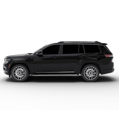 Vanguard Black Side Steps & Running Boards Running Boards Step Nerf Bar for 2021-2024 jeep grand cherokee l