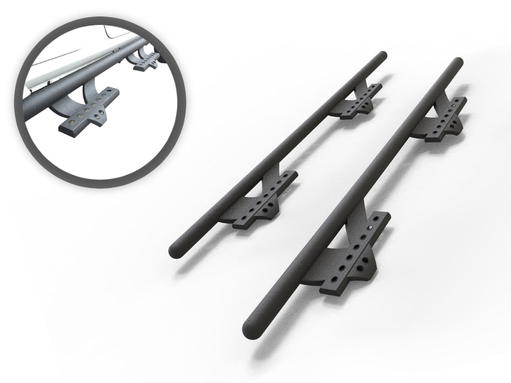 Vanguard Black Powdercoat Side Steps & Running Boards Side Steps Step Nerf Bar for 2007-2007 chevrolet silverado 1500 classic nan
