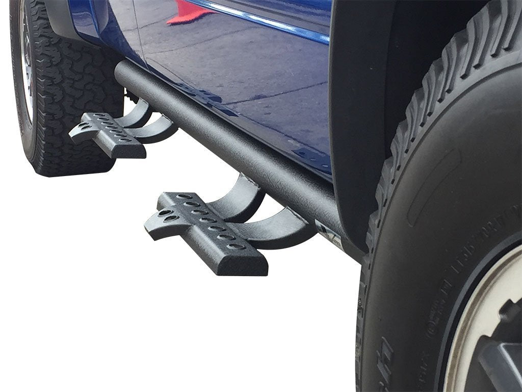 Vanguard Black Powdercoat Side Steps & Running Boards Side Steps Step Nerf Bar for 2015-2024 ford f-150 nan