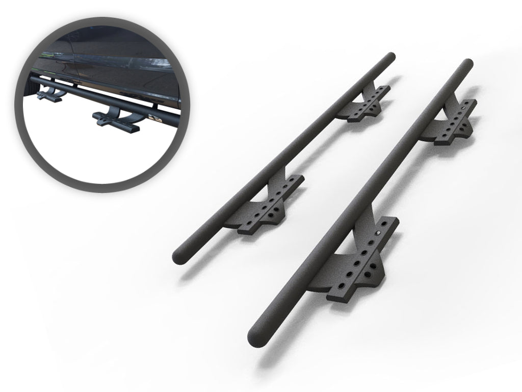 Vanguard Black Powdercoat Side Steps & Running Boards Side Steps Step Nerf Bar for 2015-2024 ford f-150 nan