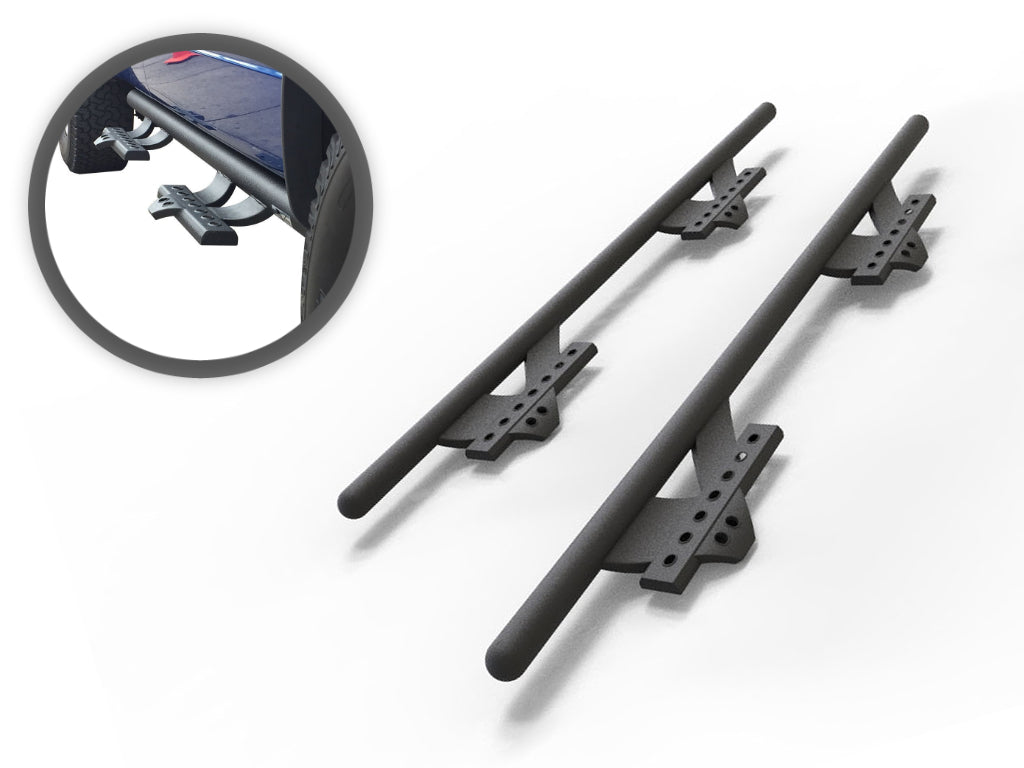 Vanguard Black Powdercoat Side Steps & Running Boards Side Steps Step Nerf Bar for 2009-2014 ford f-150 nan