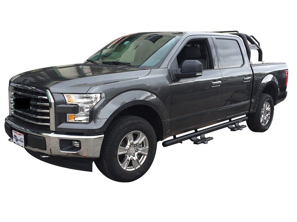 Vanguard Black Powdercoat Side Steps & Running Boards Side Steps Step Nerf Bar for 2011-2018 ram 1500