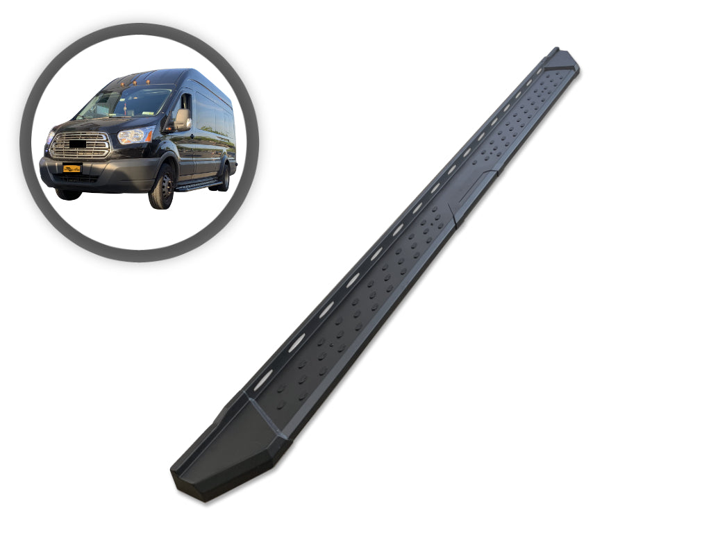 Vanguard Black Powdercoat Side Steps & Running Boards Running Boards Running Board for 2015-2021 nissan nv2500 nan