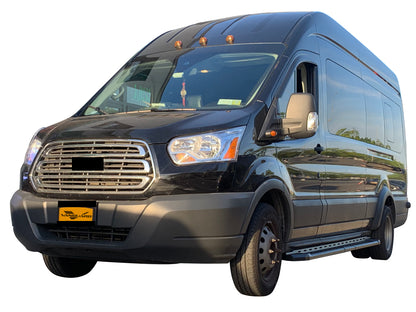 Vanguard Black Powdercoat Side Steps & Running Boards Running Boards Running Board for 2015-2021 nissan nv1500 nan