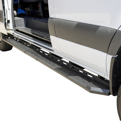 Vanguard Black Powdercoat Side Steps & Running Boards Running Boards Running Board for 2015-2024 ford transit-350 nan