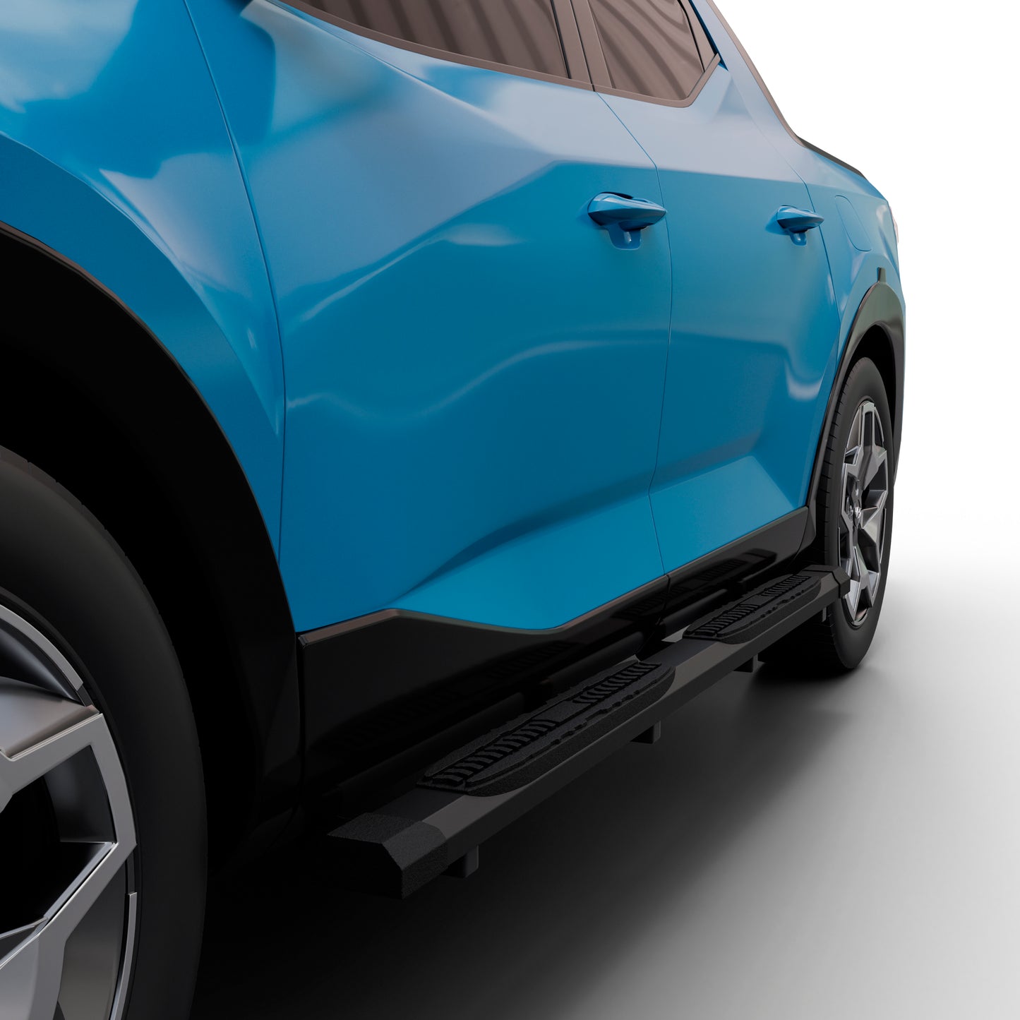 Vanguard Black Powdercoat Side Steps & Running Boards Running Boards Running Board for 2022-2024 hyundai santa cruz