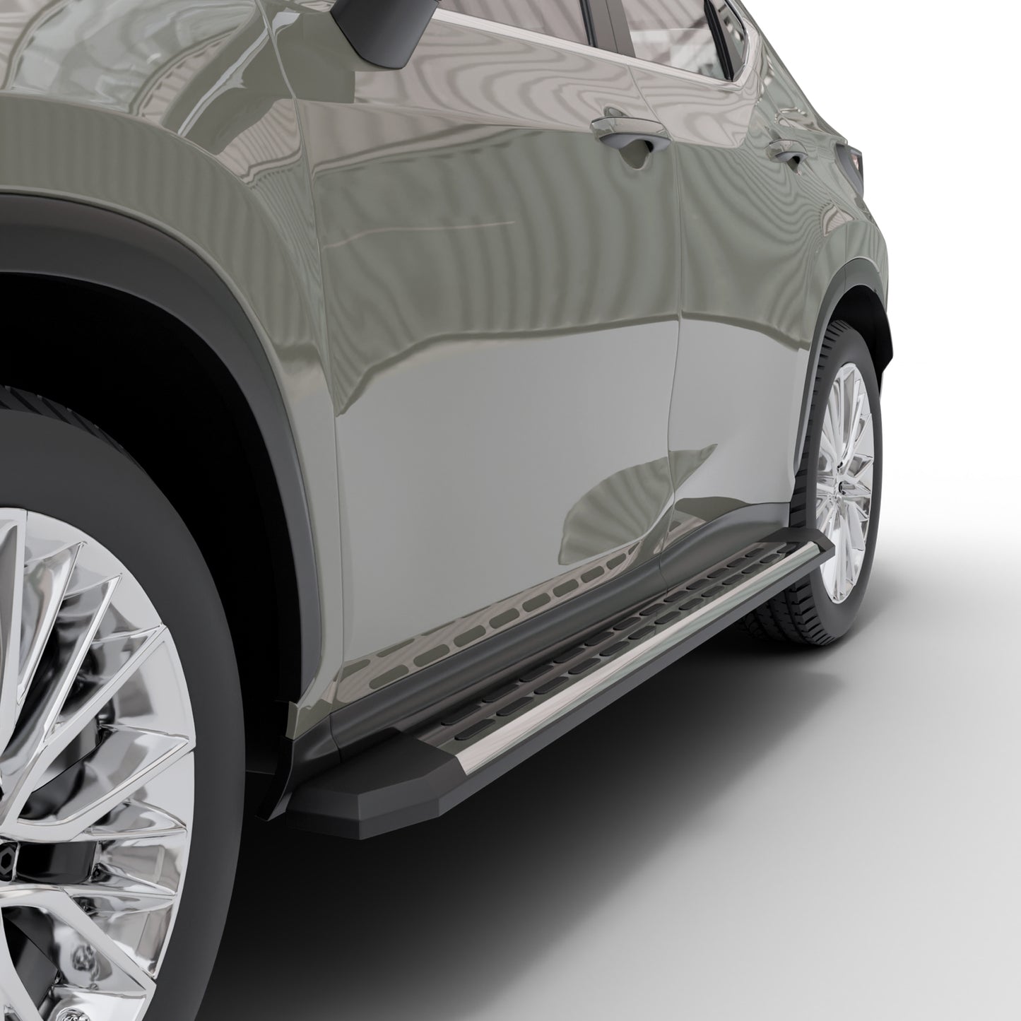 Vanguard Brushed Aluminum Side Steps & Running Boards Running Boards Step Nerf Bar for 2022-2024 lexus nx250