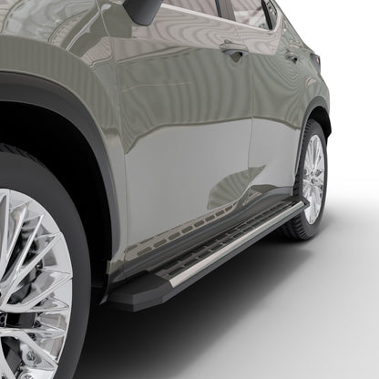 Vanguard Brushed Aluminum Side Steps & Running Boards Running Boards Step Nerf Bar for 2022-2024 lexus nx350