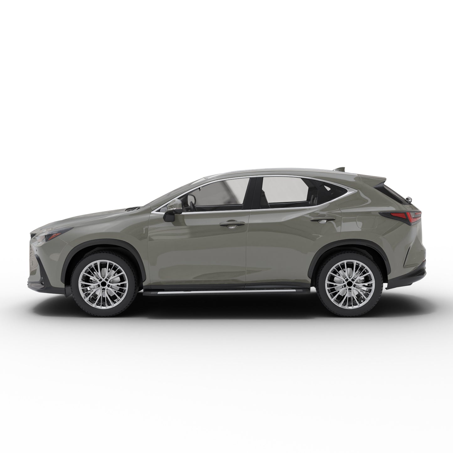 Vanguard Brushed Aluminum Side Steps & Running Boards Running Boards Step Nerf Bar for 2022-2024 lexus nx250