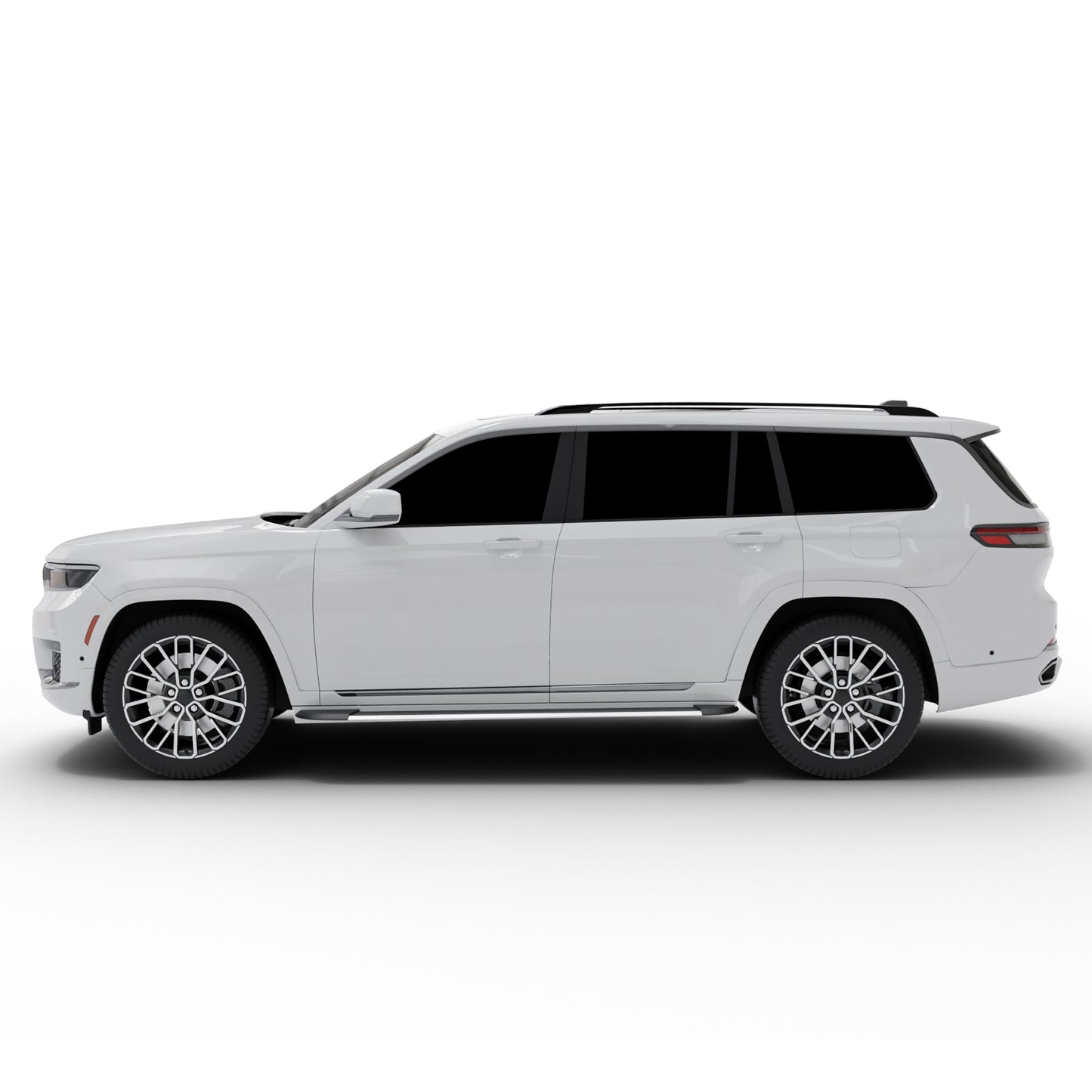Vanguard Brushed Aluminum Side Steps & Running Boards Running Boards Running Board for 2022-2024 jeep grand cherokee