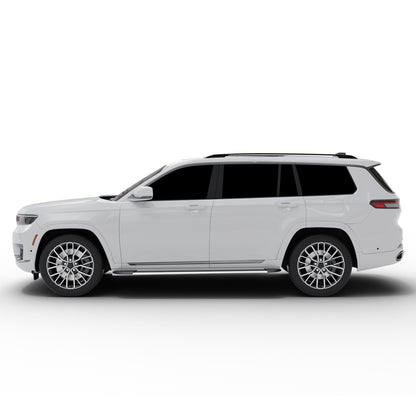 Vanguard Brushed Aluminum Side Steps & Running Boards Running Boards Running Board for 2022-2024 jeep grand cherokee