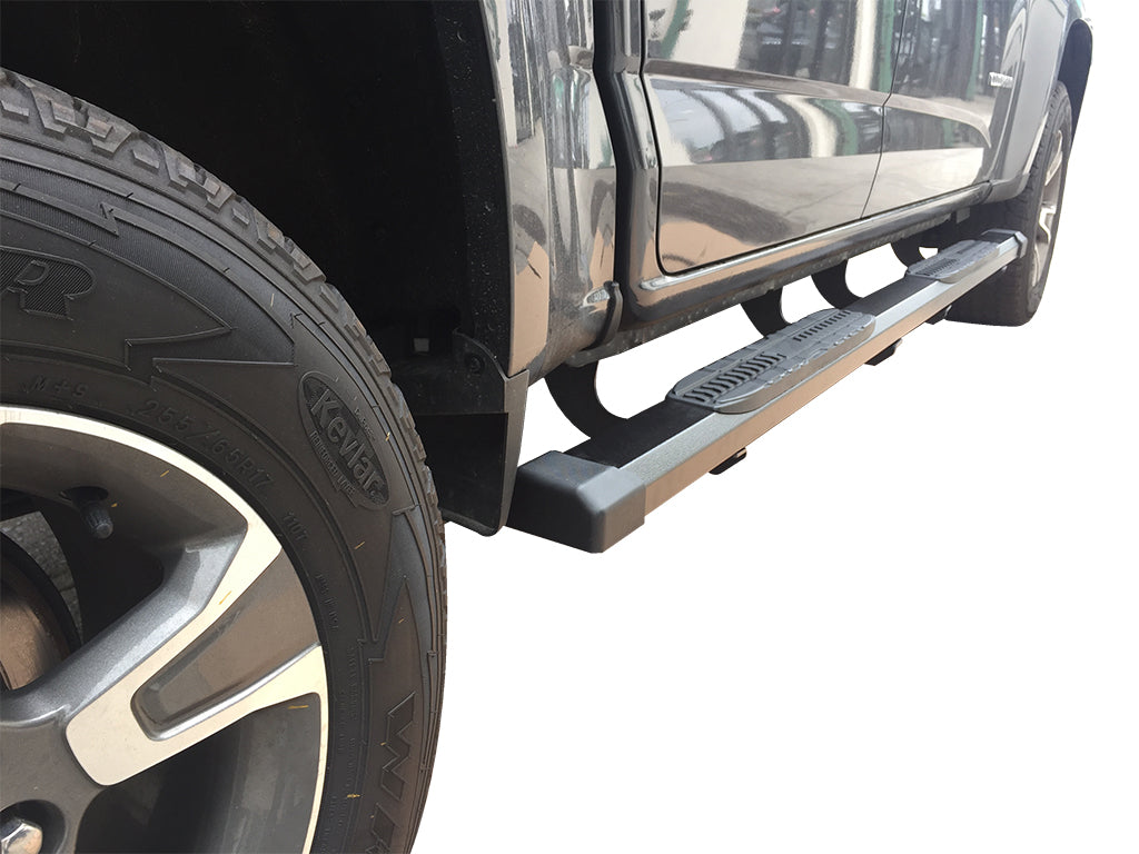 Vanguard Black Powdercoat Side Steps & Running Boards Running Boards Running Board for 2017-2024 toyota 4runner trd off-road