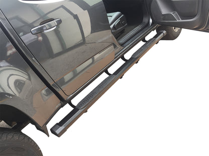 Vanguard Black Powdercoat Side Steps & Running Boards Running Boards Running Board for 2017-2024 toyota 4runner trd off-road