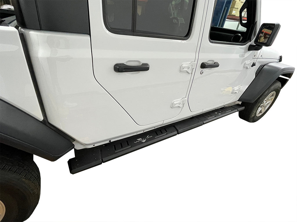 Vanguard Black Powdercoat Side Steps & Running Boards Side Steps Running Board for 2022-2025 toyota tundra