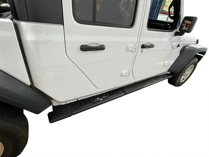 Vanguard Black Powdercoat Side Steps & Running Boards Side Steps Running Board for 2022-2025 toyota tundra