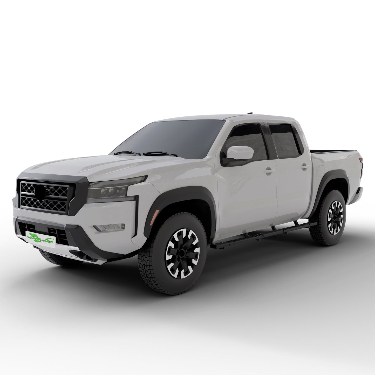 Vanguard Black Powdercoat Side Steps & Running Boards Side Steps Running Board for 2005-2024 nissan frontier