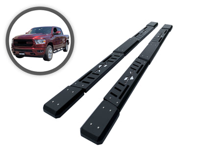Vanguard Black Powdercoat Side Steps & Running Boards Side Steps Running Board for 1999-2016 ford f-250 super duty nan