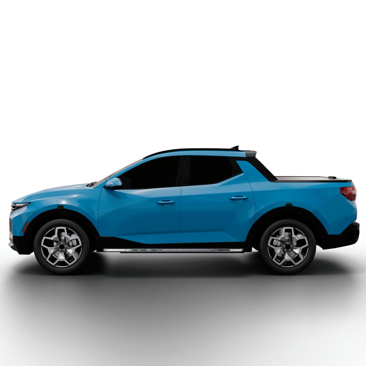 Vanguard Black Side Steps & Running Boards Running Boards Running Board for 2022-2024 hyundai santa cruz