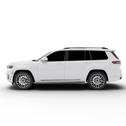 Vanguard Black Side Steps & Running Boards Running Boards Step Nerf Bar for 2022-2024 jeep grand cherokee