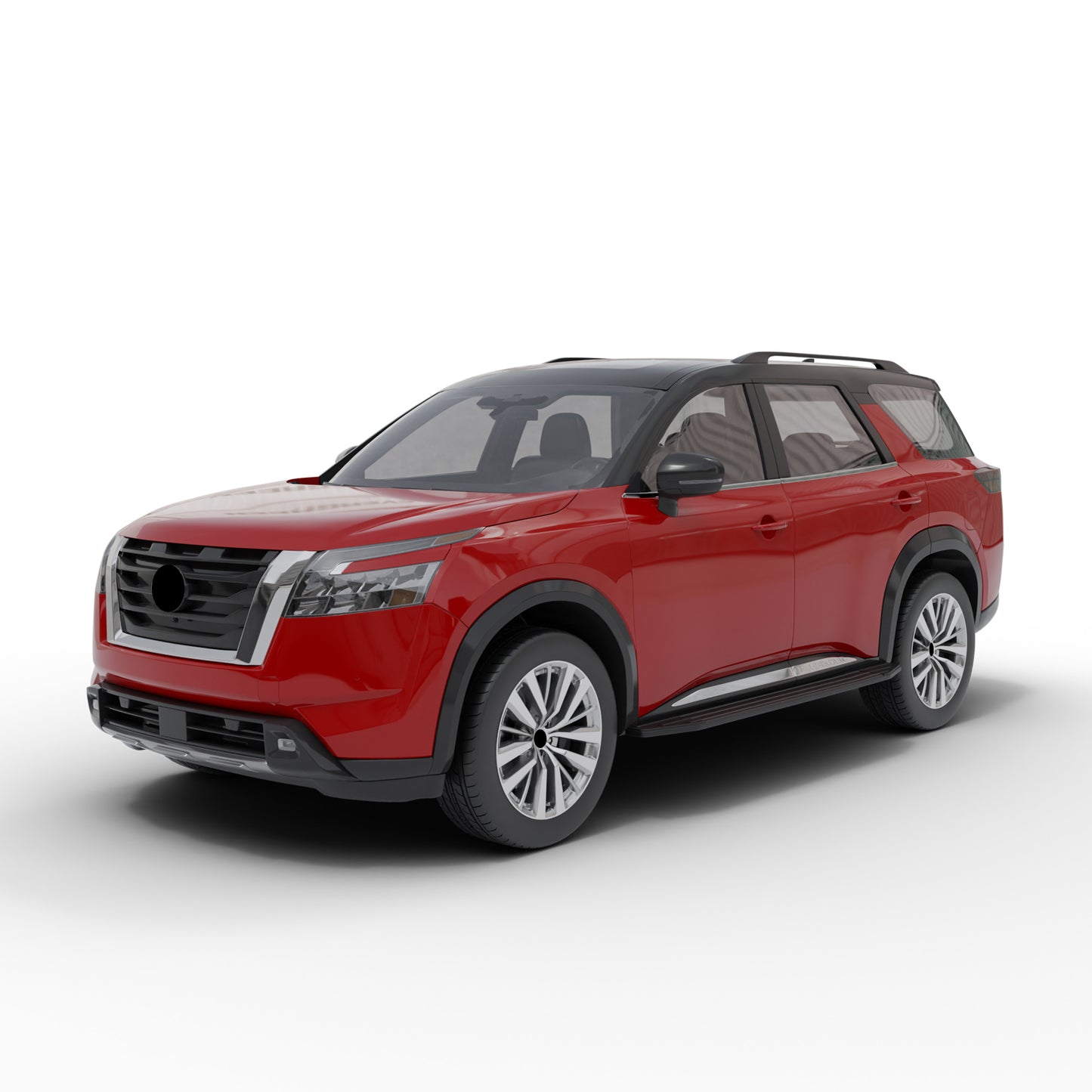 Vanguard Black Side Steps & Running Boards Running Boards Step Nerf Bar for 2022-2024 nissan pathfinder