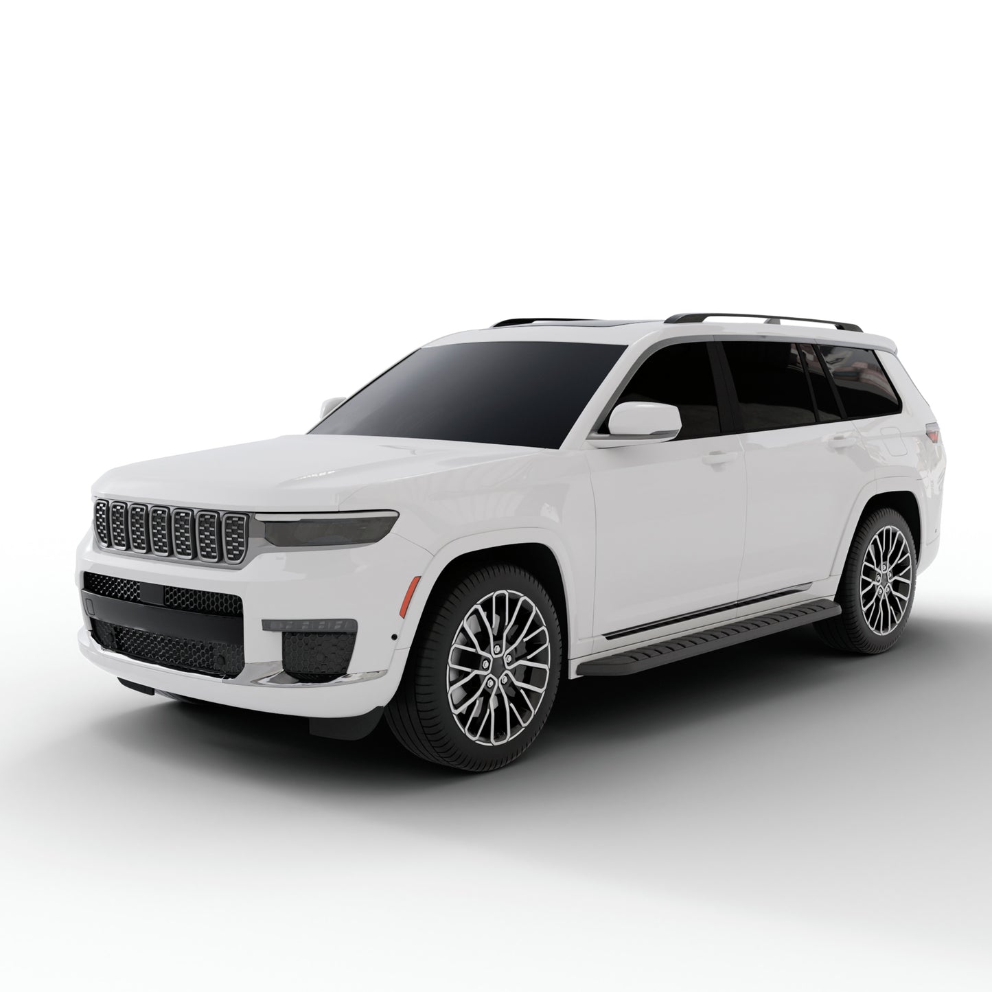 Vanguard Black Side Steps & Running Boards Running Boards Running Board for 2021-2024 jeep grand cherokee l