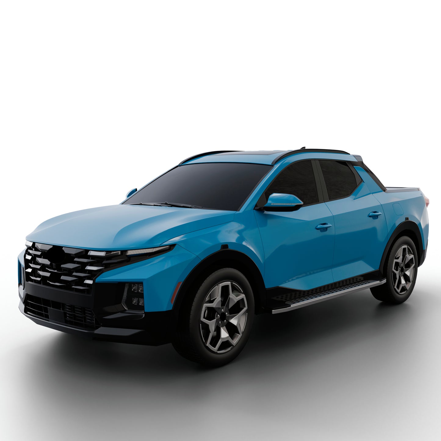 Vanguard Polished Chrome Side Steps & Running Boards Running Boards Running Board for 2022-2024 hyundai santa cruz