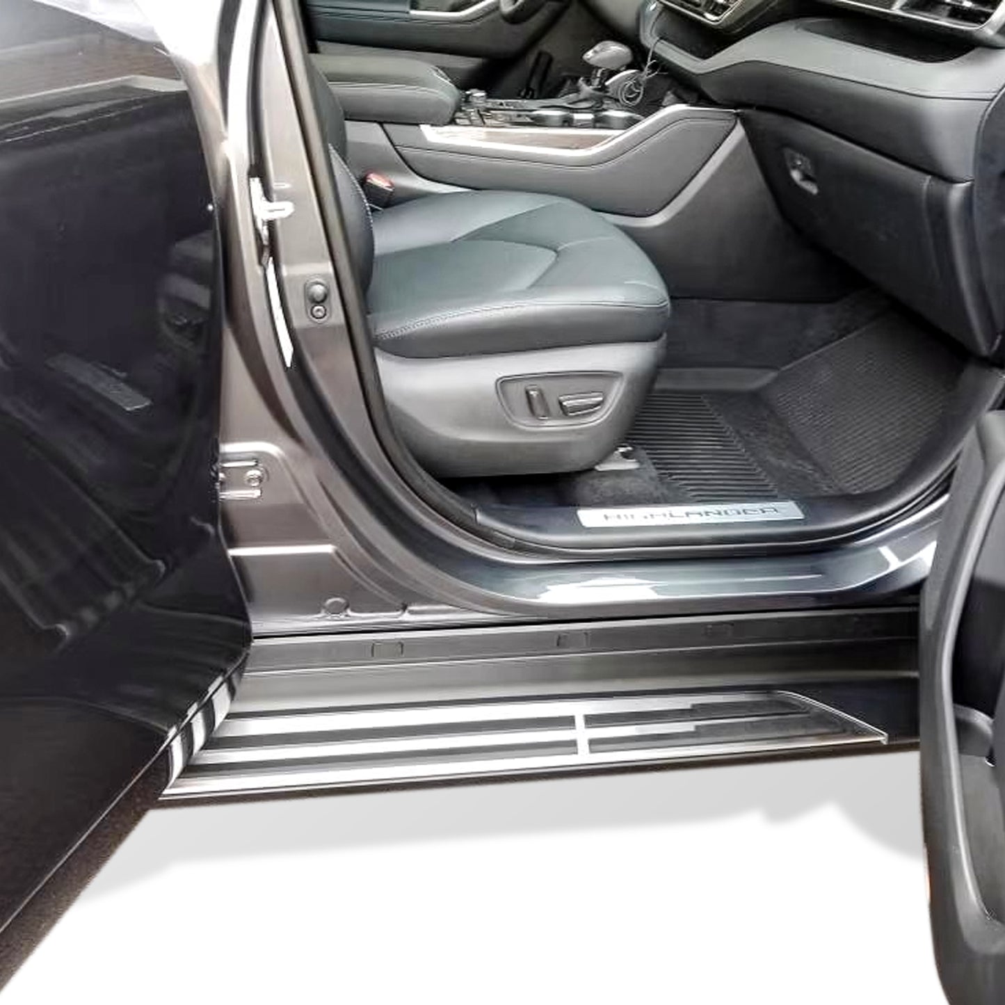 Vanguard Brushed Aluminum Side Steps & Running Boards Running Boards Step Nerf Bar for 2020-2024 toyota highlander