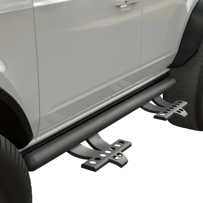 Vanguard Black Powdercoat Side Steps & Running Boards Side Steps Running Board for 2021-2024 ford bronco